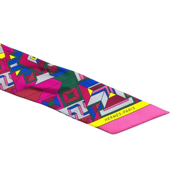 Authentic HERMES Twilly Scarf Chefs Silk jp120-111925 - Picture 10 of 16